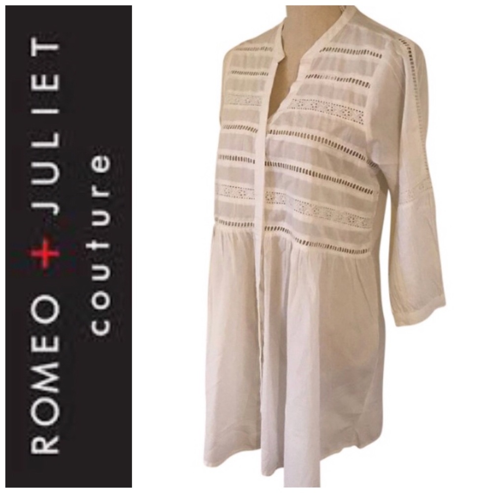 Romeo & Juliet Couture Beach Swim Cover Up Top
